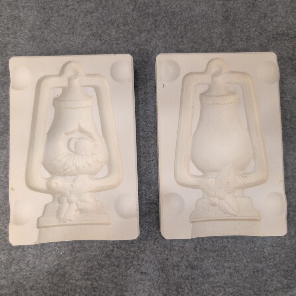 Alberta's Molds‎ Inc 1978 Lantern Christmas Holly Ceramic Slip Casting Mold A121 - Picture 2 of 5
